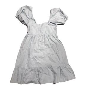 NEW Sim & Sam Dress Light Blue Puff Short Sleeve Babydoll Cottagecore M Medium
